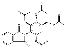 3,4,6-三-O-乙?；?2-脫氧-2-鄰苯二甲酰亞氨基-ALPHA-D-吡喃葡萄糖基疊氮化物，CAS號(hào)：102816-25-1