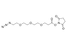 Azido-PEG3-NHS ester，cas:1245718-89-1，疊氮-三聚乙二醇-琥珀酰亞胺酯