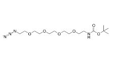 Azido-PEG4-NHBoc，cas:940951-99-5，疊氮-四聚乙二醇-叔丁氧羰基