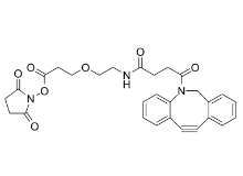 DBCO-PEG1-NHS ester，CAS:2228857-34-7，二苯基環(huán)辛炔-一聚乙二醇-琥珀酰亞胺酯