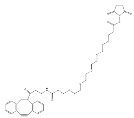 DBCO-PEG5-NHS Ester，cas：1378531-80-6，二苯基環(huán)辛炔-五聚乙二醇-活性酯