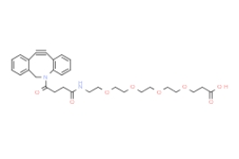 DBCO-CONH-PEG4-acid，cas:1537170-85-6，二苯并環(huán)辛炔-CONH-四聚乙二醇-羧酸