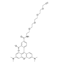 TAMRA-PEG4-Alkyne，CAS號：1225057-68-0， 四甲基羅丹明四聚乙二醇炔基