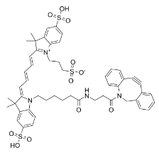 DBCO-Sulfo-Cy5，CAS#: 1564286-24-3，水溶性菁染料