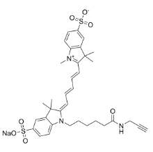 1617497-19-4，Sulfo-Cyanine5 alkyne，Sulfo-Cy5 alkyne，磺酸基-Cy5 炔烴	
